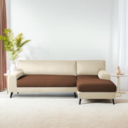 Casaliving Amelia RHS 6 Seater L Shape Sofa Set for Living Room (Black Fabric) Premium Fabric Sofa