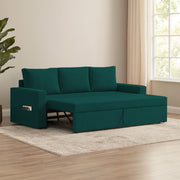 Karter 3 Seater Sofa Cum Bed for Living Room (Black Fabric) Premium Fabric Sofa