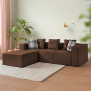 Karoline 3 Seater Sofa Set with Center Table for Living Room (Black Colour) Premium Fabric Sofa