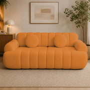 Casaliving Trex 3 Seater Sofa Set for Living Room, 3 Seater (Black) Colour Premium Velvet Fabric Sofa