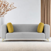 Casaliving Gelbero 3 Seater Sofa for Living Room (Black Fabric) Premium Fabric Sofa