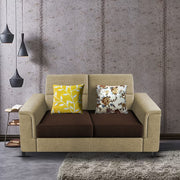 Nancy 2 Seater Sofa Set for Living Room | Color - Brown Grey