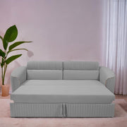 Torrato 3 Seater Sofa Cum Bed for Living Room (Grey Colour Fabric) Premium Fabric Sofa