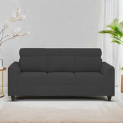 Marco 3 Seater Sofa Set for Living Room (Black Colour) Premium Fabric Sofa
