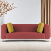 Casaliving Gelbero 3 Seater Sofa for Living Room (Black Fabric) Premium Fabric Sofa