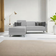 Arlond LHS 4 Seater L Shape Sofa Set for Living Room (Gery Fabric) Premium Fabric Sofa