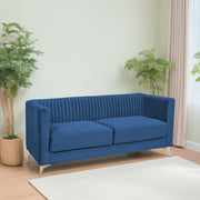 Ember 3 Seater Sofa Set for Living Room (Blue Colour) Premium Fabric Sofa