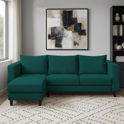 Mikasa 4 Seater LHS L Shape Sofa Set for Living Room (Pine Fabric) Premium Fabric Sofa Set for Living Room