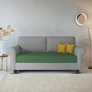 Casaliving Nelson 2 Seater Sofa Set for Living Room (Colour - Cream Brown) Premium Fabric Sofa