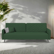 Casaliving Mazano 3 Seater Sofa Set for Living Room (Blue Colour) Premium Fabric Sofa