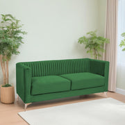 Ember 3 Seater Sofa Set for Living Room (Green Colour) Premium Fabric Sofa