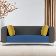 Casaliving Gelbero 3 Seater Sofa for Living Room (Black Fabric) Premium Fabric Sofa