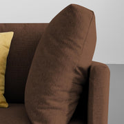 Salina LHS 6 Seater L Shape Sofa Set for Living Room (Black) Premium Fabric Sofa