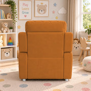 Casaliving Amos Kids 1 Seater Sofa Chair – (Black) Soft & Comfortable Cushioned Armchair for Children | Single Seater Kids Chair for Bedroom, Playroom & Nursery | Compact Modern Kids Sofa