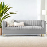 Casaliving Jarvis 3 Seater Sofa Set for Living Room (Black Fabric) | Premium Fabric Sofa