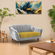 Casaliving Anyse 2 Seater Sofa Set for Living Room (Grey Colour Fabric) Premium Fabric Sofa
