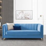 Casaliving Bion 3 Seater Sofa for Living Room (Black Fabric) Premium Fabric Sofa