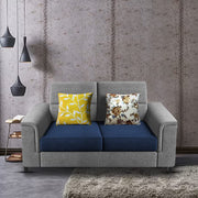 Nancy 2 Seater Sofa Set for Living Room | Color - Brown Grey