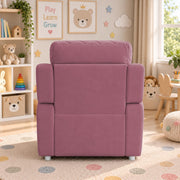 Casaliving Amos Kids 1 Seater Sofa Chair – (Black) Soft & Comfortable Cushioned Armchair for Children | Single Seater Kids Chair for Bedroom, Playroom & Nursery | Compact Modern Kids Sofa