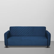 Percy 3 Seater Sofa Set for Living Room (Blue Fabric) Premium Fabric Sofa