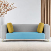 Casaliving Gelbero 3 Seater Sofa for Living Room (Black Fabric) Premium Fabric Sofa