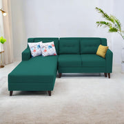 Lifestyle 4 Seater LHS L Shape Sofa Set for Living Room - (Pine Fabric) Premium Fabric Sofa Set