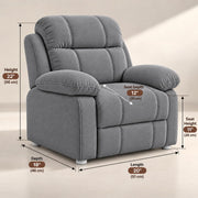 Casaliving Mello Kids’ 1 Seater Sofa Set for Living Room in Black Colour | Soft & Comfortable Toddler Couch for Bedroom, Playroom & Nursery | Lightweight Children’s Seating