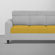 Marco 3 Seater Sofa Set for Living Room (Yellow Grey Colour) Premium Fabric Sofa