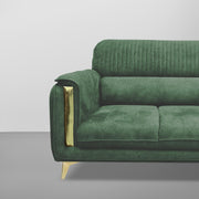 Gelio 2 Seater Sofa Set for Living Room (Black Colour) Premium Fabric Sofa