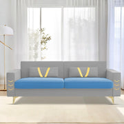 Ivary 3 Seater Sofa Set for Living Room (Black Colour) Premium Fabric Sofa