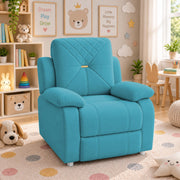 Casaliving Amos Kids 1 Seater Sofa Chair – (Black) Soft & Comfortable Cushioned Armchair for Children | Single Seater Kids Chair for Bedroom, Playroom & Nursery | Compact Modern Kids Sofa