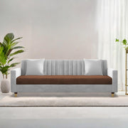 Garcia 3 Seater Sofa Set for Living Room (Blue Black Colour) Premium Fabric Sofa