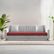 Garcia 3 Seater Sofa Set for Living Room (Blue Black Colour) Premium Fabric Sofa