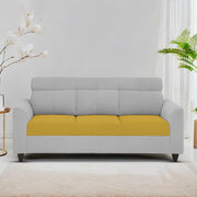 Marco 3 Seater Sofa Set for Living Room (Yellow Grey Colour) Premium Fabric Sofa