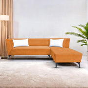 Casaliving Cassidy LHS 6 Seater L Shape Sofa Set for Living Room (Black Colour) Premium Fabric Sofa