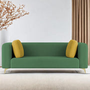 Casaliving Gelbero 3 Seater Sofa for Living Room (Black Fabric) Premium Fabric Sofa