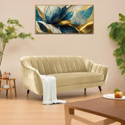 Casaliving Anyse 2 Seater Sofa Set for Living Room (Grey Colour Fabric) Premium Fabric Sofa