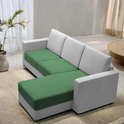 Casaliving Stoiny LHS 4 Seater L Shape Sofa Set for Living Room (Black Fabric) Premium Fabric Sofa