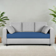 Casaliving Vitserk 3 Seater Sofa Set for Living Room (Blue Grey Colour) Premium Fabric Sofa