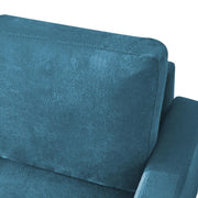 Oudrey 3 Seater Sofa Set with Center Table for Living Room (Turquise Colour) Premium Fabric Sofa