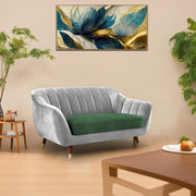 Casaliving Anyse 2 Seater Sofa Set for Living Room (Grey Colour Fabric) Premium Fabric Sofa