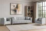 Casaliving Eren 3+1+1 Seater Sofa Set for Living Room (Black Colour Fabric) Premium Fabric Sofa Set for Living Room