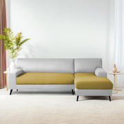 Casaliving Amelia RHS 6 Seater L Shape Sofa Set for Living Room (Black Fabric) Premium Fabric Sofa