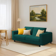 Minta 2 Seater Sofa Set for Living Room (Pine- Colour Fabric) Premium Fabric Sofa Set for Living Room