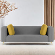 Casaliving Gelbero 3 Seater Sofa for Living Room (Black Fabric) Premium Fabric Sofa