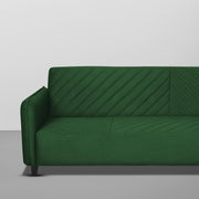 Percy 3 Seater Sofa Set for Living Room (Green Fabric) Premium Fabric Sofa