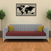 Casaliving Fenton 3 Seater Sofa Set for Living Room (Black Blue Colour) Premium Fabric Sofa