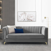 Casaliving Bion 3 Seater Sofa for Living Room (Black Fabric) Premium Fabric Sofa