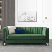 Casaliving Bion 3 Seater Sofa for Living Room (Black Fabric) Premium Fabric Sofa