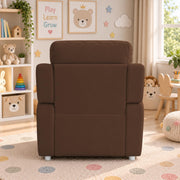 Casaliving Amos Kids 1 Seater Sofa Chair – (Black) Soft & Comfortable Cushioned Armchair for Children | Single Seater Kids Chair for Bedroom, Playroom & Nursery | Compact Modern Kids Sofa